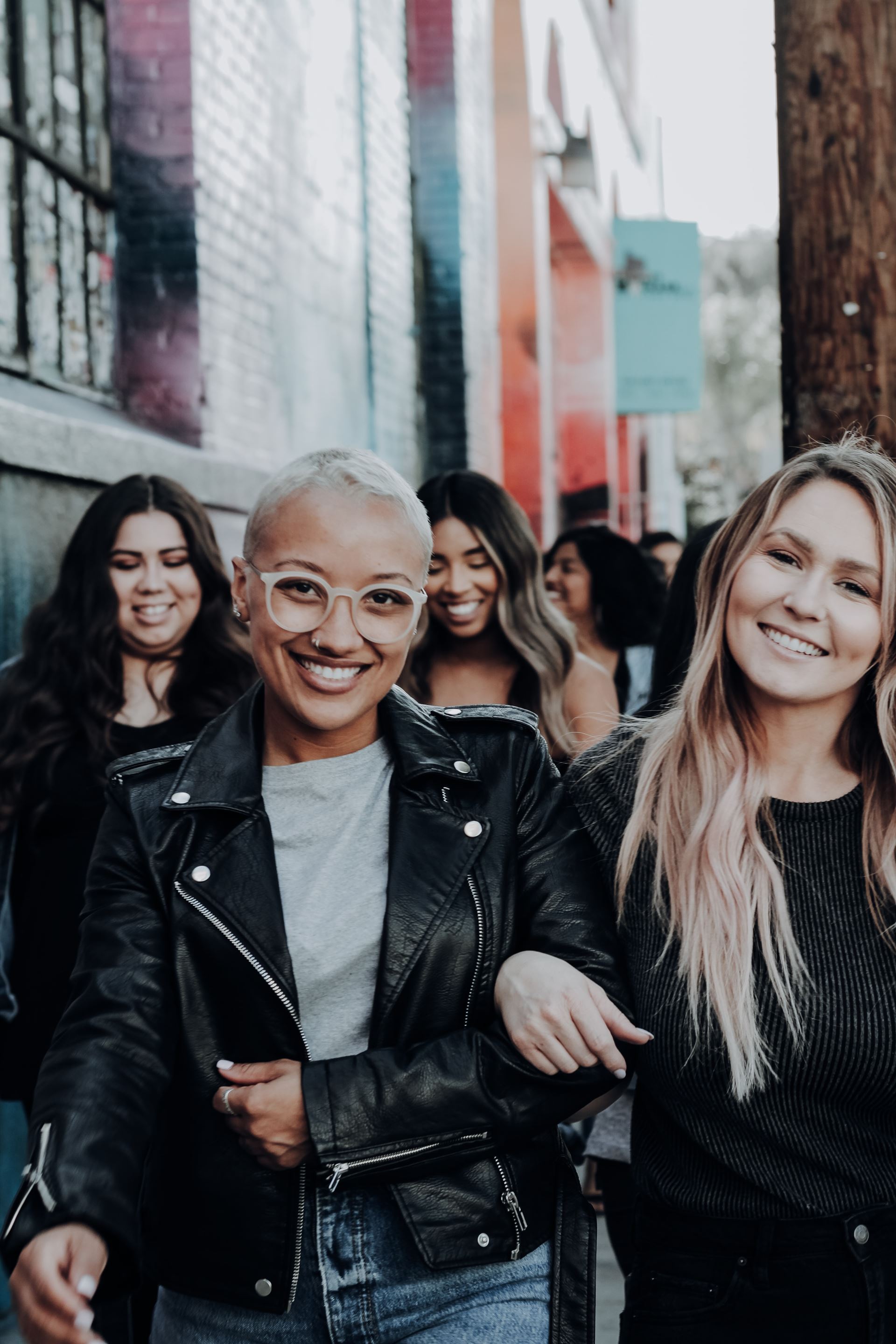 group of women smiling